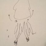 蛸のサンダル10（2017.4.6) こっそり / 蛸 by 中澤希水（書家）